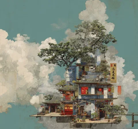 纪录片频道画面，自然与人文探索场景